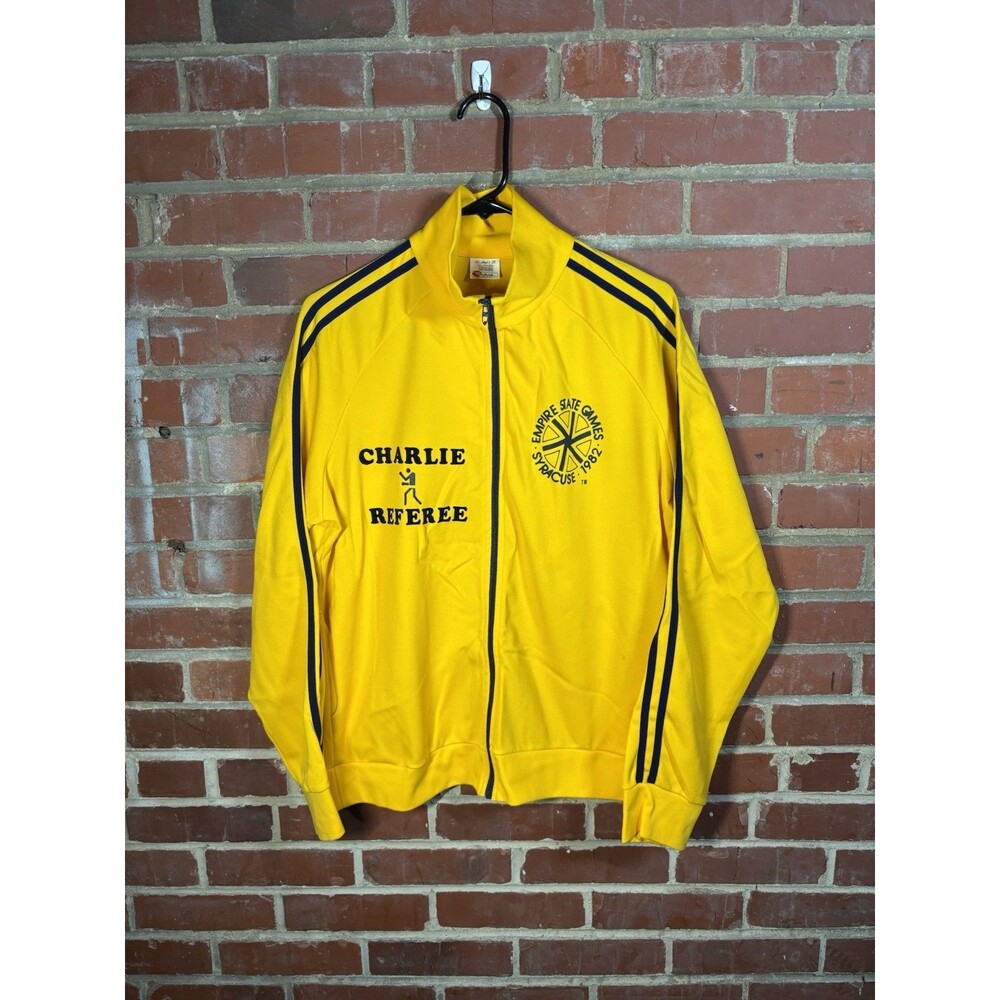 Vintage 80s 1982 Syracuse Empire State Games Zip Up Track Jacket Adult Large